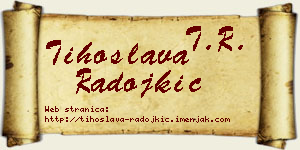 Tihoslava Radojkić vizit kartica